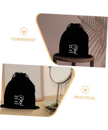 OHPHCALL 4 Pcs Velvet Bag Hair Tool Travel Bag Hair Dryer Bag for Travel Hairdryer Bag Blow Dryer Bag Flannel 30.00X26.00X0.50CMx2pcs Blackx2pcs - Buy Online on GoSupps.com