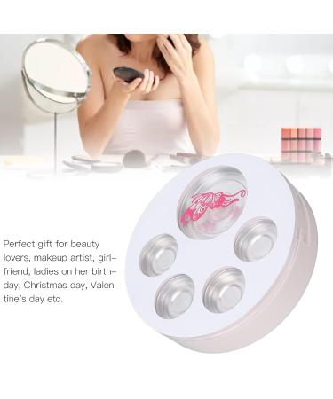 Empty Eyeshadow Makeup Palette - 5pcs Round Metal Pans | DIY Eye Shadow Container for Blush & Brow Powder - International Shipping Available - Buy Online on GoSupps.com