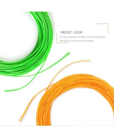 Maximumcatch Fly Cord Floating Shooting Head - .026 .032 .042 Inch Running Line with Loop - 15lb - Orange & Light Green - Buy Online on GoSupps.com