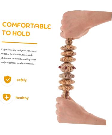 Minkissy 4-Piece Wooden Massage Tool Set - Portable Body Roller & Unicorn Headband for Fitness & Relaxation - Buy Online on GoSupps.com