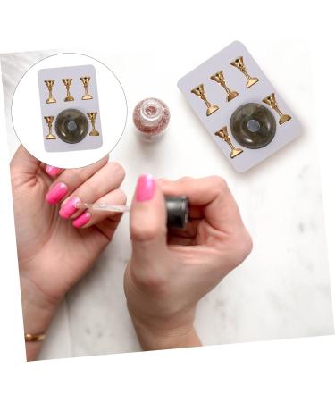 POPETPOP 1 Set Manicure Practice Base Acrylic Nail Display Stand Nail Stands for False Nails Manicure Practice Tools Nail Stand Display Nail Tip Stand Base Practice Supplies Japanese Resin 3.5x3.5cm Black - Buy Online on GoSupps.com