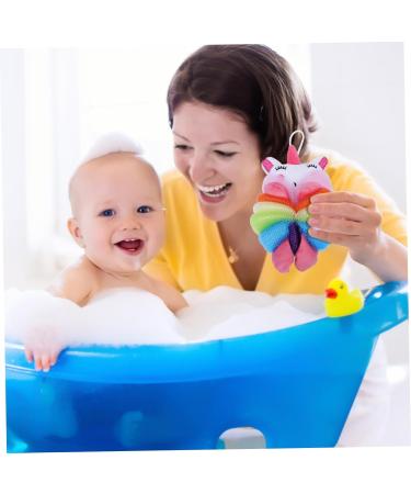 Angoily Bath Ball Scrubber Sponge Shower Balls Wash Clothes for Baby Tools for Kids Loofah for Kids Cartoon Bath Flowers Shower Tools Bubble Makers Foam Ball Mesh Pink Child Pe - Buy Online on GoSupps.com