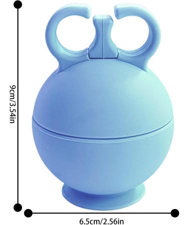 Buerfu Ice Holder for Face - Reusable Silicone Ice Ball & Ice Cream Shape for Women | Summer Blue Facial Massage Tool - Buy Online on GoSupps.com