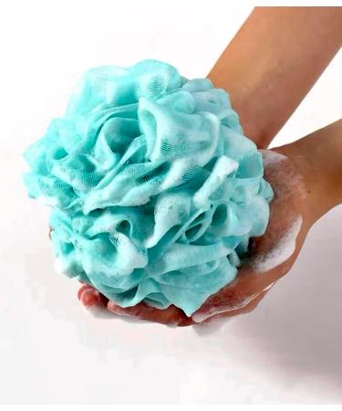 2 Pcs Shower Loofahs - Soft Exfoliating Bath Sponges for Men & Women | Net Body Scrubber Pouf - Buy Online on GoSupps.com