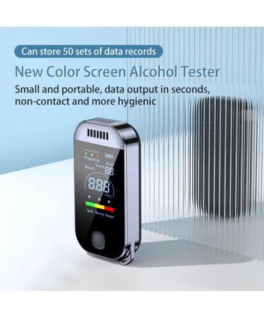 hoaker Digital Alcohol Tester Professional Breathalyzer with LCD Display USB Rechargeable Electronic Alcohol Tester Keychain - Buy Online on GoSupps.com