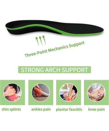 Plantar Fasciitis Insoles for Pain Relief | Orthotic Inserts for Flat Feet | High Arch Support | Shock Absorbing Daily Comfort Men 4.5-8.5 & Women 5.5-9.5 - Buy Online on GoSupps.com