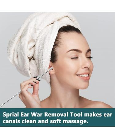 Double-Ended Stainless 360 Spiral Ear Wax Removal Kit with Brush and Storage Box - Buy Online on GoSupps.com