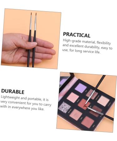Baluue 1 Set Concealer Brush Makeup Brushe Eyeshadow Brush Makeup Handle Brush Lip Black Man-made Fiber - Buy Online on GoSupps.com