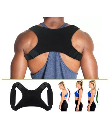 Adjustable Posture Corrector Brace for Women and Men - Clavicle Support for Pain Relief in Neck, Shoulder, Upper Back - Invisible Design for Hunchback and Scoliosis - Buy Online on GoSupps.com