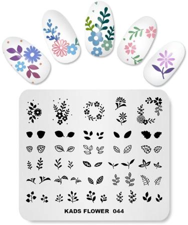 KADS Flower Series Nail Art Stamp Plate T8 - DIY Decoration Tool - Buy Online on GoSupps.com