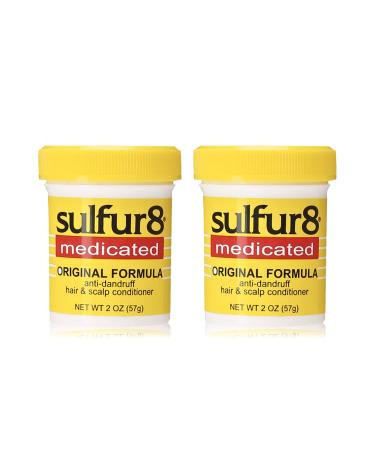 Sulfur 8 Medicated Original Formula Anti-Dandruff Hair and Scalp Conditioner 2 Oz (Pack of 2) 2 Ounce (Pack of 2)