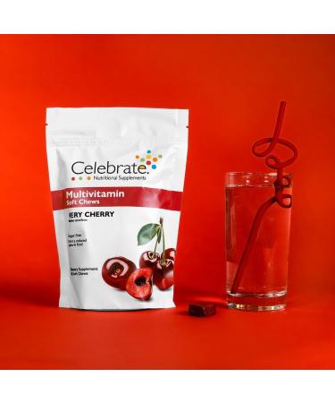 Celebrate Vitamins Bariatric Multivitamin Soft Chews - Essential Vitamins & Minerals Sugar & Gluten Free - Gastric Bypass & Sleeve Gastrectomy Supplement - Cherry (60ct) Very Cherry 60 Count (Pack of 1) - Buy Online on GoSupps.com