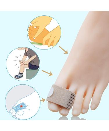 10-Piece Broken Toe Wraps & Splint Straightener Brace for Hammer Toe - Fabric Cushioned Bandages for Overlapping Toes, Bent Toe Corrector & Separators (Size L) - Buy Online on GoSupps.com