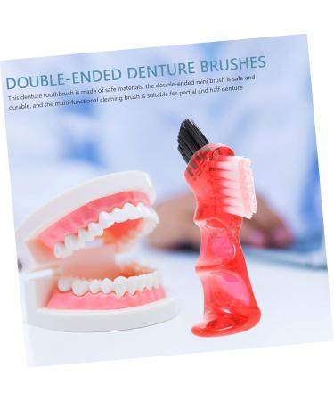 JECOMPRIS 20-Pack Portable Toothbrushes for False Teeth | Mini Brushes for Women | Microburst Holder & Partial Dignity | Assorted Colors - Buy Online on GoSupps.com