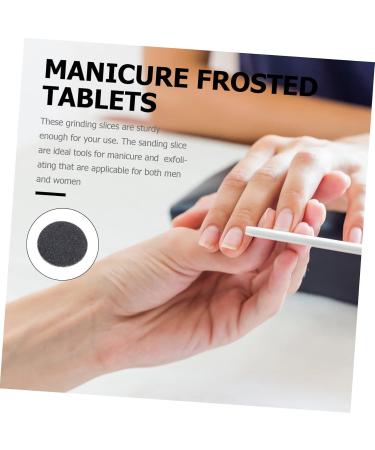NOLITOY 7pcs 1 Frosted Sheet Nail Accessories Pedicure Tools Exfoliating Polishing Slices Electric 2.5x2.5cmx7pcs Blackx7pcs - Buy Online on GoSupps.com