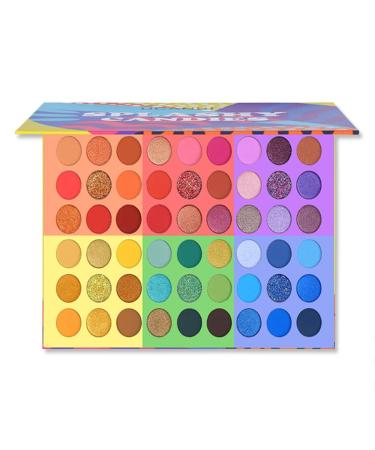 54 Colors Eyeshadow Palette - 6 in 1 Glitter Shimmer & Matte Makeup for Vibrant Looks | International Shipping Available - Buy Online on GoSupps.com