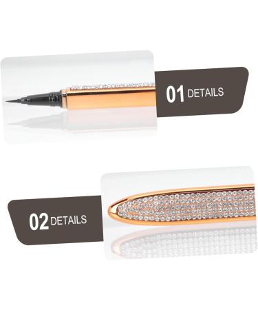 BIUDECO 3pcs Eyeliner Brown Eye Pencil Waterproof Nursing Accessories Colorful Miss Eye Patch Alloy Eyelash - Buy Online on GoSupps.com