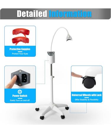 Teeth Whitening Light - Mobile Stand Dental LED Lamp for Effective Bleaching & Whitening (MD666) - Fast International Shipping - Buy Online on GoSupps.com