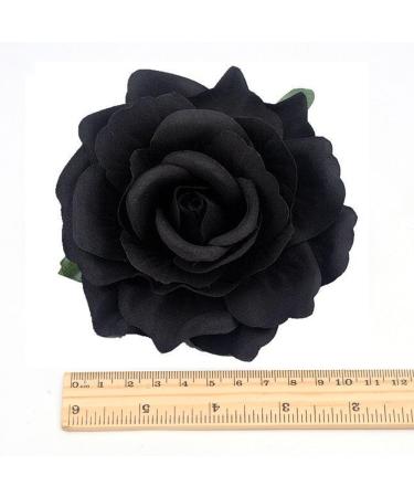 VEICOSTT Women Black Rose Flower Hair Clip & Brooch Pin - ZFJ11 | Hair Accessories - Buy Online on GoSupps.com