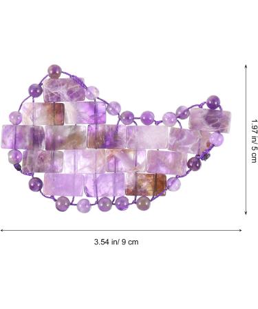 Minkissy 1 Pair Jade Eye Mask Natural Eyeshadow Cold Compress Eye Masks Rose Eye Masks Blindfold Eyeshades for Sleeping Amethyst Eye Masks Supplies Purple Patch Travel - Buy Online on GoSupps.com