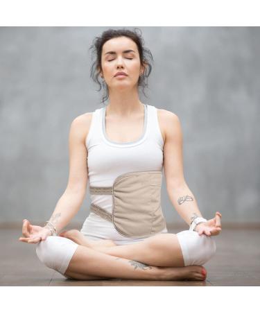 Buy Lingjiong Reusable Castor Oil Compress for Liver Detox & Sleep Support - Khaki | Eco-Friendly Oil Packs - Buy Online on GoSupps.com