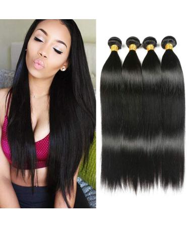 Ladiary 9a Human Hair Bundles Straight Brazilian Hair Bundles Straight Hair 16 18 20 22 inch Brazilian hair bundle of real hair weave human hair natural color 400g