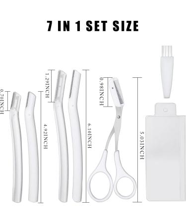 7-Pack Women's Facial Razors for Eyebrow Trimming and Peach Fuzz Removal - Gentle Skin Peeling Blades Perfect for Hair Removal - Buy Online on GoSupps.com