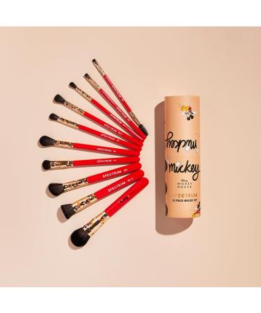 Spectrum Collections Mickey Mouse Make Up Brushes Spectrum Makeup Brushes Set Including Face Eye and Eyebrow Brushes with Soft Synthetic Bristles 10 Piece Official Disney Makeup Brush Set - Buy Online on GoSupps.com