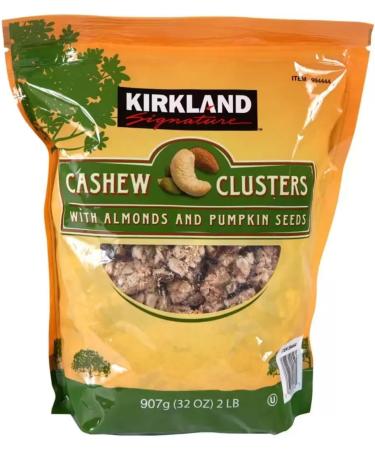 RKBROTHERS Kirkland Signature Cashew Clusters with Almonds & Pumpkin Seeds 907g (Pack of 2) - Buy Online on GoSupps.com
