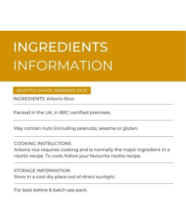 Hides Fine Foods Arborio Rice 1kg - GMO Free, Vegetarian Friendly - Ideal for Soups & Risotto - High Fibre & Antioxidant-Rich - Buy Online on GoSupps.com