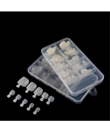 100 Pieces Acrylic Full Cover Toenail Tips - Wrong Toenail Solutions for Perfect Pedicures | International Shipping - Buy Online on GoSupps.com