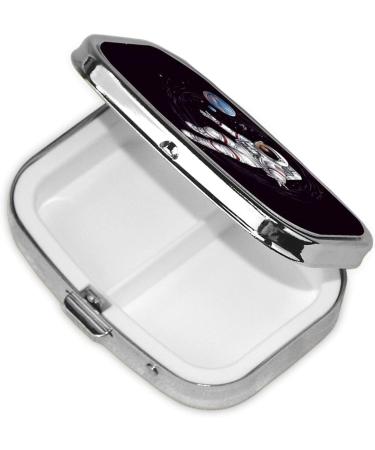 Astronaut Space Basketball Pill Case | Cute 2 Compartment Travel Organizer | Perfect Small Pill Box for Purse & Gifts - Buy Online on GoSupps.com