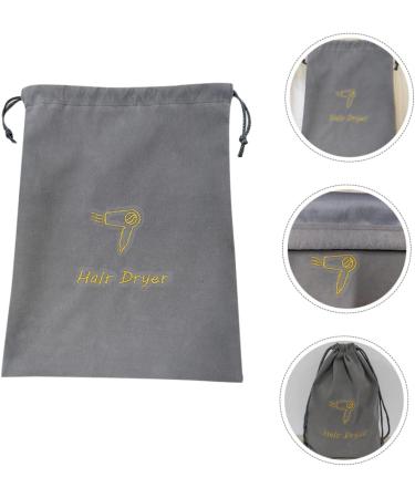 Drawstring Storage Bag Portable Hair Dryer Bag Drawstring Bag Velvet Bag Hair Dryer Cloth Embroidery - Buy Online on GoSupps.com