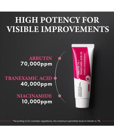 2Pcs Arbutin 7% + Tranexamic Acid 4% Cream 70 000ppm Arbutin & 40 000ppm TXA Moisturizing Hydrating Even Skin Tone Reduces Dark Spots & Pigmentation - Buy Online on GoSupps.com