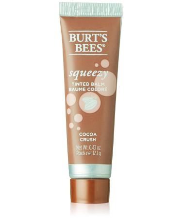 Burt's Bees 100% Natural Origin Squeezy Tinted Lip Balm Enriched With Beeswax and Cocoa Butter Cocoa Crush 12.1g Squeeze Tube