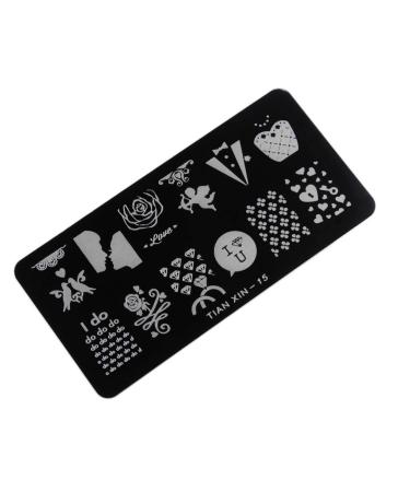 Big Image Nail Art Stamping Plate Stamping Plates Template Manicure Tool JohnJohnsen