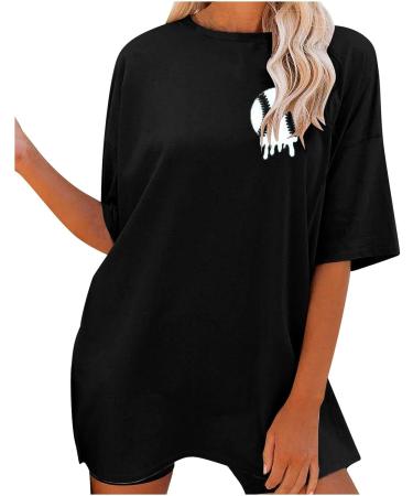 MRGIINRI Baseball Mom Shirt 2023 | Summer Casual Graphic Tee - Black, XX-Large - Buy Online on GoSupps.com