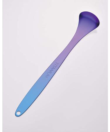TE to TE KT-31 Pure Titanium Japanese Tongue Cleaner Matte Purple | 5.9 Total Length - Buy Online on GoSupps.com