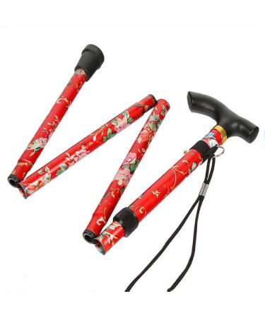 Aluminum Alloy Trekking Pole Portable Lightweight Collapsible Walking Stick for Men & Women Outdoor Walking Stick Crutches