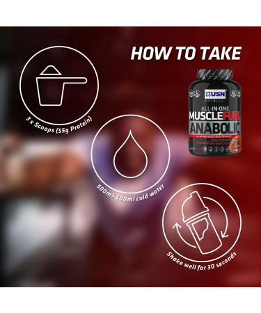 USN Muscle Fuel Anabolic - Protein Powder for Protein Shake Bodybuilding Cookies & Cream Flavor 2 kg MUS035 - Buy Online on GoSupps.com