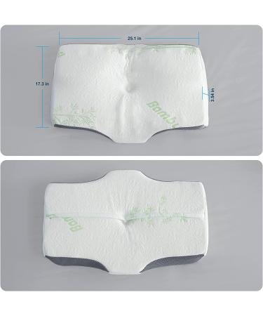 Replacement Bamboo Fiber Pillowcase for Cervical Memory Foam Butterfly Pillow - SIGOODS Contour Pillow Cover - Buy Online on GoSupps.com