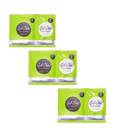AVRYBEAUTY Gel-Ohh Jelly Spa Bath 3 pack, Green Tea Infused, Green Tea Scented, Pedicure, Salon Services, Jelly Pedicure, Pedi, Heat & Aroma Therapy