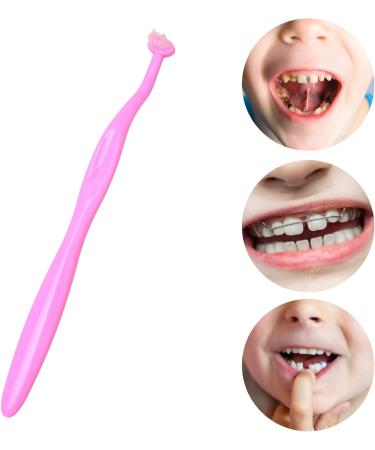 Ververt Touch Orthodontic Toothbrush & Interdental Brush - Professional Portable Cleaning Tool for Braces Soft Head for Oral Care - Pink - Buy Online on GoSupps.com