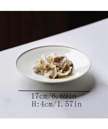 Serving Plates Ceramic Deep Plate Tableware Breakfast Plate Fruit Plate Solid Salad Plate Dessert Plate Dinner Plate Kitchen Restaurant Home Plate for Appetizer Dinner and Desserts (Size : M) Medium - Buy Online on GoSupps.com