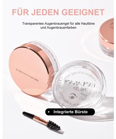 MEITREND Transparent eyebrow wax for styling quick drying waterproof instant eyebrow styling wax natural finish eyebrow gel brush included for all hair colors and skin tones 7 g - Buy Online on GoSupps.com