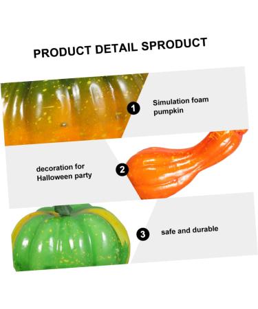 Ciieeo 1 Set 11pcs set utensils cupboard big pumpkin pumpkin vegetable props Accessories Foam halloween Model halloween pumpkins decor home decor foam pumpkins decorate - Buy Online on GoSupps.com