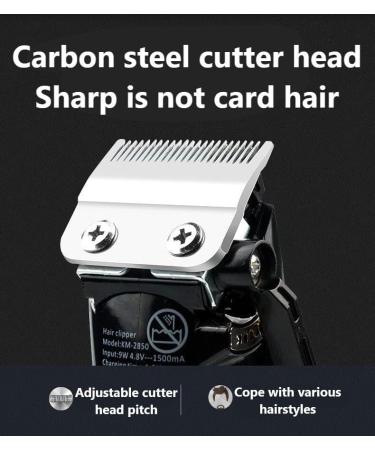 Buy Km2850 Barber Scissors & Cordless Hair Clippers for Men | Electric Hair Trimmer with Steel Cutter - International Shipping Available - Buy Online on GoSupps.com