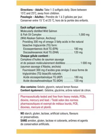No Fishy Aftertaste Wild Salmon and Fish Oil 1 000 mg & Vitamin D 1 000IU 500 Tablets SUPPLEMENT + VITAMIN DR02223-157 - Buy Online on GoSupps.com