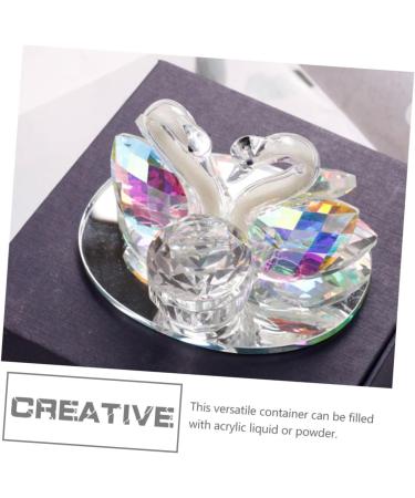 minkissy 1pc Nail Art Crystal Cup Ornament Container Nail Salon Supplies Manicure Pen Washing Cup Jewelry Holder Cup Nail Crystal Bowl Nail Liquid Cup Glass Mixing Dish Delicate Gouache - Buy Online on GoSupps.com