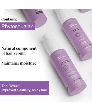 Buy Bare Anatomy Ultra Smoothing Hair Serum with Carbohydrate Complex & Niacinamide | Smooth Shiny Hair Solution for Dry & Frizzy Hair | 50 ml - Ideal for Women & Men | International Shipping - Buy Online on GoSupps.com